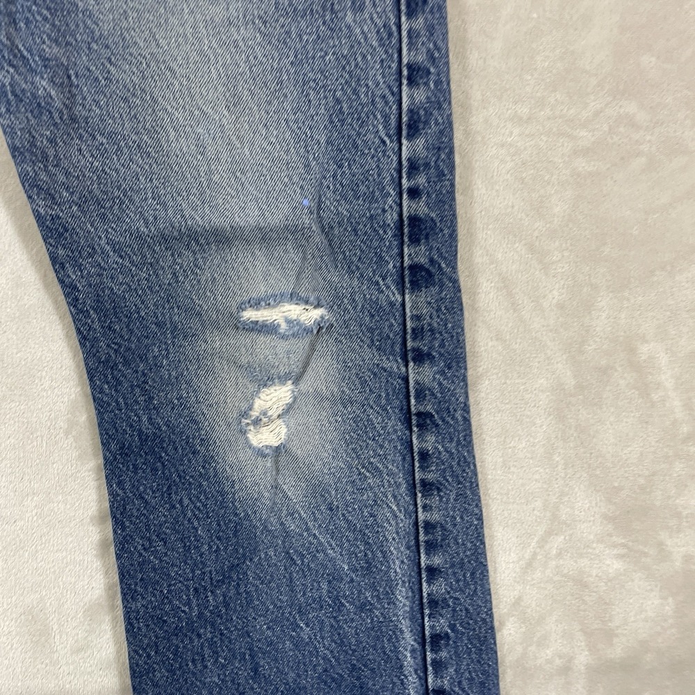 Vtg Levis 517 Jeans Mens 34x30 Whisker Fade Bootcut Distressed Honeycomb Y2K - Picture 11 of 16